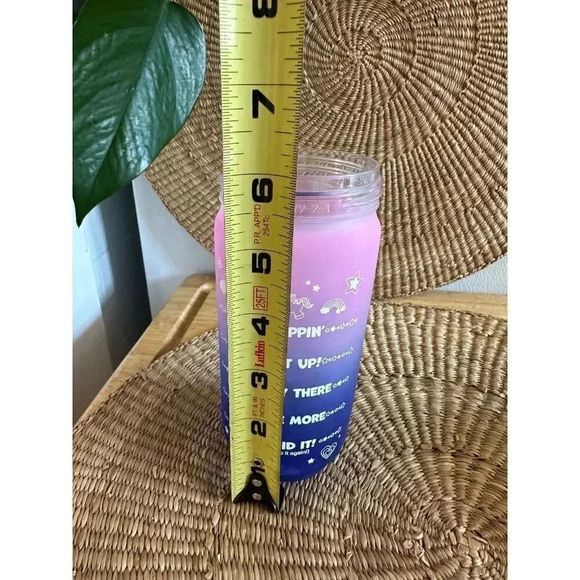Unicorn purple ombré YOU CAN DO IT drinking cup - Picture 7 of 8